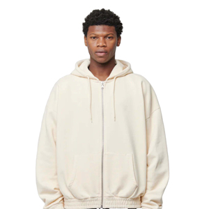 เสื้อฮู้ดซิป2025สำหรับผู้ชายขนแกะแขนเต็มแบบกำหนดเอง - Product Image 5