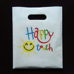 Sacs à provisions Emballage pour magasins, supermarchés, sacs à provisions découpés avec des poignées, impression de marque personnelle - Product Image 3