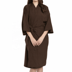 Cape de coiffure blanche style kimono avec manches pour salon et spa, imperméable et anti-décoloration, pour coiffeur et barbier, logo personnalisé - Product Image 6