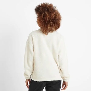 Veste polaire douce légère à fermeture éclair quart pour femmes Vestes de loisirs en plein air avec poches - Product Image 4