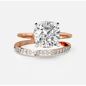 แหวนเพชรทรงลิโอราคูชชั่น - Product Image 1