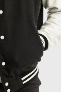 Veste universitaire personnalisée avec broderie de logo, manches en cuir, veste universitaire en laine, veste de baseball pour hommes - Product Image 6