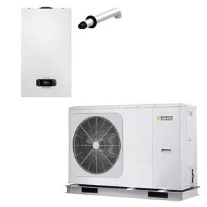 Sistema Híbrido Beretta con Caldera de Condensación Mynute Evo X 30 c de 30 kW, Unidad Hidráulica de 12 kW, Bomba de Calor M, A++, R32, Sistemas HVAC para el Hogar - Product Image 1