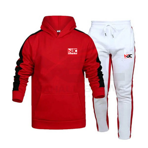 Survêtements d'entraînement d'hiver grande taille pour hommes, séchage rapide, respirants, légers, personnalisables, sweats à capuche et pantalons de jogging d'extérieur, vente en gros - Product Image 5