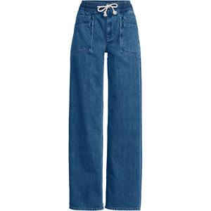 OEM Bangladesh กางเกงยีนส์เอวสูงสำหรับผู้หญิง, กางเกงยีนส์ทรงตรงไซส์ใหญ่พิเศษสวมใส่สบาย - Product Image 5