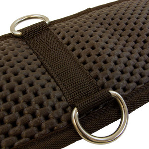 Sangle de saut de cheval occidental en cuir véritable anti-dérapant avec boucle en acier inoxydable par Standard International - Product Image 5