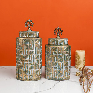 Venta al por mayor jarrones modernos de acero inoxidable con diseño de hoja de oro negro hogar sala de estar decoraciones arte artesanía floreros - Product Image 1