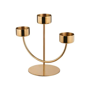 Bougeoir en fil de métal plaqué or de taille personnalisée, design d'angle de qualité supérieure, pour bougeoir de Offre Spéciale de Noël - Product Image 5