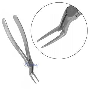 Fórceps de extracción de muelas del juicio para instrumentos quirúrgicos dentales manuales molares inferiores hechos de acero con patrón inglés - Product Image 3