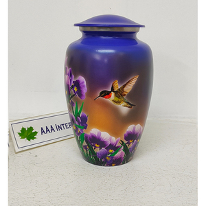 Urnas de recuerdo de cremación para adultos de aluminio pequeñas/grandes aseguradas con diseño único clásico hecho profesionalmente para ocasiones conmemorativas - Product Image 1