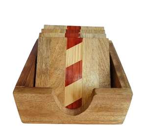 Juego de posavasos con incrustaciones de hueso de alta calidad, posavasos de cocina y mesa, alfombrillas y almohadillas, posavasos para tazas de té resistentes al calor - Product Image 5