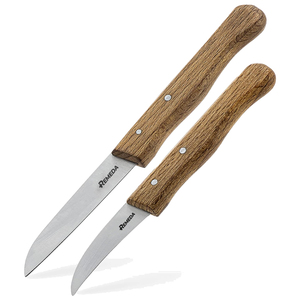 Kitchen Stainless Steel Fruit & Vegetable <b>Knife</b> Set with Beech Wood Bowls <b>Utility</b> <b>Knife</b> for Peeling & Cutting Fruit - Product Image 5