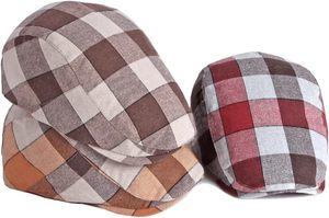 Gorra plana de algodón para hombre, transpirable, ligera, para conducir, gorra de hiedra a cuadros para hombre, sombrero de golf retro de estilo británico para caballero - Product Image 5