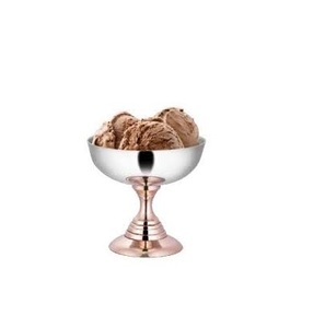 Bol à crème glacée en cuivre Cocktails tasse bol en verre avec support pour Desserts au meilleur échantillon d'emballage - Product Image 5