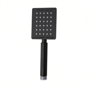 Matte Black Steel Square Shower <b>Handle</b> Bath & <b>Toilet</b> Supplies - Product Image 2
