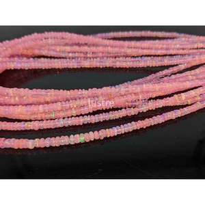 ลูกปัดโอปอลสีชมพูเอธิโอเปียทรงรอนเดล บรรจุในถุง โอปอลสีชมพูเอธิโอเปียจากเอธิโอเปีย - Product Image 2