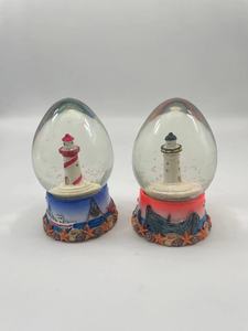 New Hot Sale Miniature Glass Snow Globe with Lighthouse - Marine Theme Ocean Decor Home <strong>Desk</strong> Decor Gift - Product Image 5