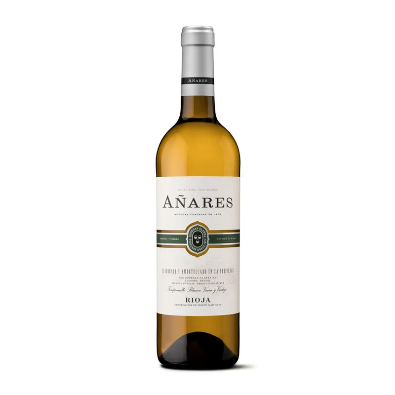 Top Quality Spanish Rioja Dry White wine Anares Blanco 6x75cl ideal with salads vegetables seafood fish dishes