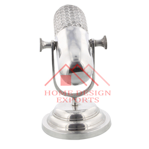Table d'appoint Décoration de salon Meilleure vente Sculpture de table unique en métal Meilleure vente Microphone en aluminium Sculpture de table - Product Image 3