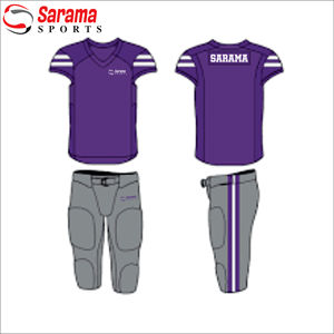 Uniforme de fútbol americano gris Venta superior Sublimación amarilla y blanca Camisetas de fútbol de poliéster para hombres americanos, - Product Image 3