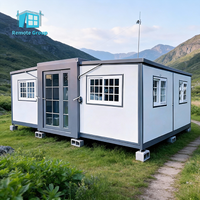Maisons mobiles de luxe préfabriquées 2/3 chambres, conteneurs extensibles 20ft 30ft 40ft