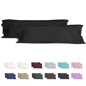 Set di 2 Federe Rettangolari Semplici con Lato Aperto, 100% Traspiranti e Morbide in Poliestere per Uso Domestico - Product Image 6