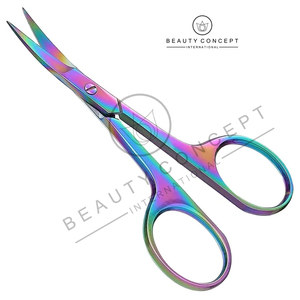 Ciseaux à cuticules multifonctionnels colorés de petite taille pour ongles 2025 par Beauty Concept International, ciseaux de manucure - Product Image 6