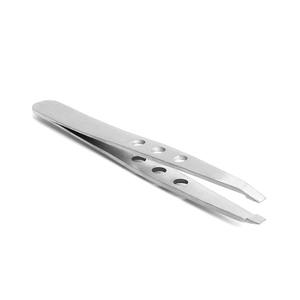 Pinces à épiler en acier inoxydable à pointes arrondies pour l'épilation des sourcils pour femmes ou hommes, pinces à épiler personnalisées avec logo, soins de beauté - Product Image 2