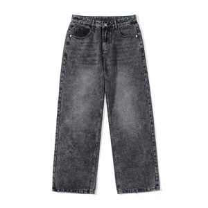 Pantalones de hombre, pantalones vaqueros elásticos con cremallera lavada, pantalones ajustados informales, pantalones pitillo de talla grande para hombre, pantalones vaqueros ajustados de mezclilla para hombre - Product Image 3