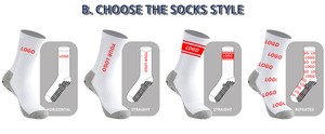 Customised Outdoor White Black Basketball Adult Slouch Designer Non-Slip Anti <b>Grip</b> Sneaker Soccer <b>Socks</b> Socked With <b>Grip</b> - Product Image 4