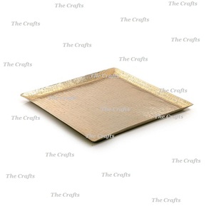 Juego de bandejas de comida de chocolate de acero inoxidable a granel de dos tamaños diferentes Vajilla para fiesta de boda Bandeja para servir comida - Product Image 6