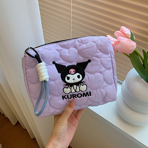 Borsa per il Trucco Morbida Effetto Nuvola, Pochette Cosmetica Personalizzabile con Logo - Grande Capacità con Cerniera, Organizer da Viaggio per Articoli da Toeletta Femminili - Product Image 3
