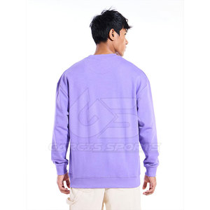 เสื้อสเวตเตอร์โอเวอร์ไซซ์สำหรับผู้ชายเสื้อสวมหัวพิมพ์ลายกราฟิกพร้อมไหล่ตกสำหรับเทรนด์แฟชั่นในเมืองสำหรับวัยรุ่น - Product Image 3