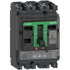 Interruttore Automatico Schneider Electric C10H32M100 ComPacT NSX100H 70kA 415VAC con Unità di Azionamento MicroLogic 2.2 M, 100A, 3 Poli, Prodotto 3D - Product Image 1
