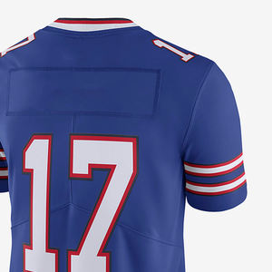 Camiseta de Fútbol Americano Personalizada al por Mayor, Barata, Transpirable, Estampada por Sublimación, de Alta Calidad, 100% Poliéster, Servicio OEM - Product Image 4