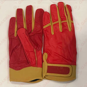 Guantes de bateo de béisbol de último diseño hechos a medida de alta calidad Cuero genuino para hombres y jóvenes Guantes de bateo de cuero OEM - Product Image 5