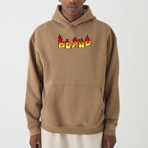 Haute qualité 420 GSM 100% coton épais blanc plaine poids lourd surdimensionné unisexe sweats à capuche Logo personnalisé grande taille hommes - Product Image 3