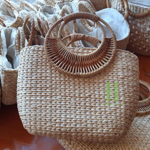 Handmade Eco-Friendly Rectangle Vintage Jewelry <b>Box</b> Water Hyacinth Boho Multifunction French Style From HNH Craft Vietnam - Product Image 4