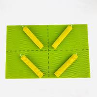 Kit de Fabricación de Velas Ecológicas DIY al por Mayor, Láminas de Cera de Abeja en Forma de Panal, Velas Verdes de Diferentes Tamaños para Niños, Bodas, Navidad