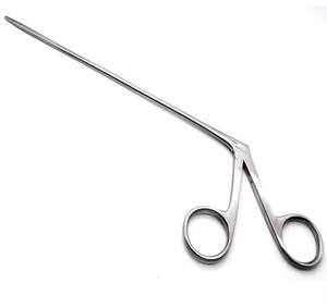 Pince crocodile micro-oreille de qualité supérieure de 3 pouces Conception manuelle de la mâchoire incurvée pour la chirurgie nasale pharyngée ORL - Product Image 1