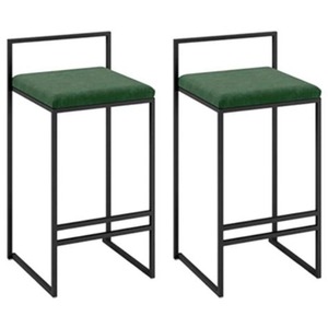 Tabouret en fer confortable avec dessus de coussin épais parfait pour les chambres à coucher et les longues heures d'utilisation quotidienne à la maison - Product Image 3