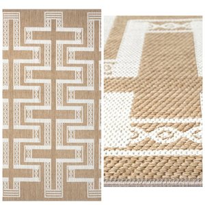 พรมปอกระเจางานปักด้วยมือ Oliver ชุดพรมสิ่งทอสำหรับบ้านหรูหราขายส่ง - Product Image 4