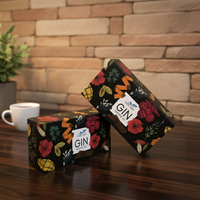 Boîtes en carton personnalisées écologiques à motif floral, emballages cadeaux imprimés, emballages pliables sur mesure, usine d'emballage en carton