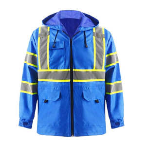 Chaqueta de Invierno de Seguridad Reflectante de Alta Visibilidad, de Poliéster de Primera Calidad, con Capucha Oculta, Acolchada e Impermeable - Product Image 1