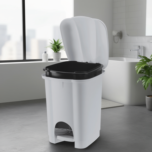 Kitchen <b>bin</b> (6Lt) pedal <b>lid</b> CAROLINA Grey 810153610D - Product Image 3