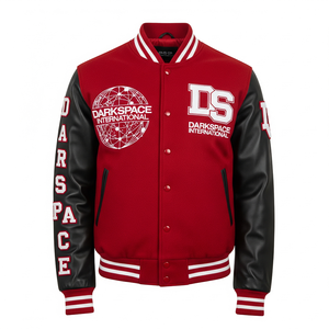 Veste universitaire personnalisable broderie chenille nouveau design manches en cuir bouton métallique en plastique chaud OEM saison d'hiver à l'avant - Product Image 1