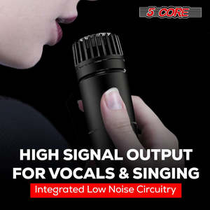 5Core XLR <b>Microphone</b> Dynamic Mic Karaoke Singing <b>Studio</b> Microfono Handheld Mics - Product Image 5