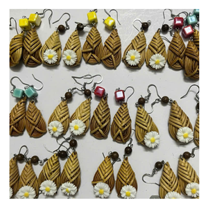 Tendencias de pendientes de ratán de Vietnam: ligero y natural, perfecto para el desgaste de pendientes de ratán, estilo decorativo elegante de alta calidad - Product Image 1