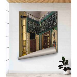 Impression sur toile de la mosquée Atik Valide : Art mural en verre d'Osman Hamdi, affiche enroulée - Product Image 1