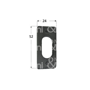 Goujon en NYLON noir pour cylindres profilés - Product Image 1